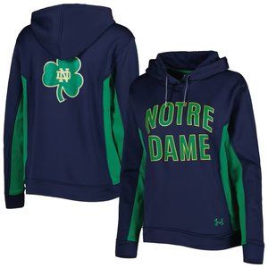 Notre Dame Fighting Irish Under Armour Women's Gameday Tech Pullover Hoodie - Na